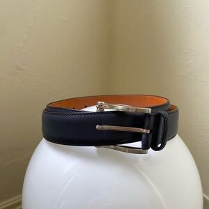Magnanni dark blue Leather Belt Classic Design